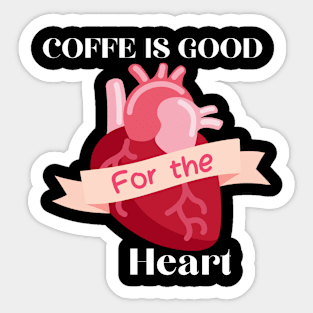 The coffe and heart Sticker